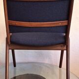 Set of 4 solid teak dining chairs, Denmark 1960s