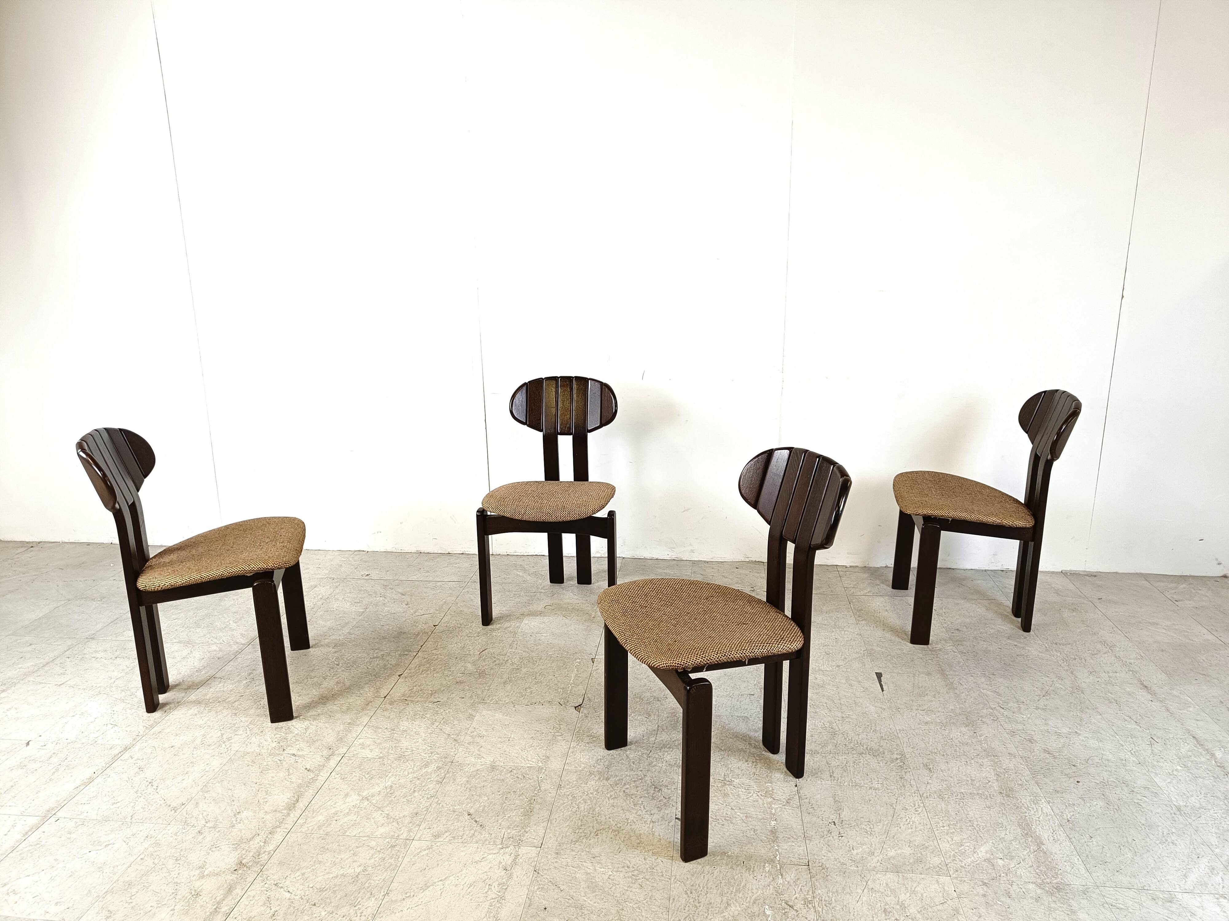 Vintage German wooden dining chairs, 1970s