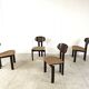 Vintage German wooden dining chairs, 1970s