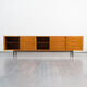 Sideboard 60s, walnut, restored, 272cm