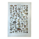 Botanical plate "Mushrooms" - 29x19.5cm