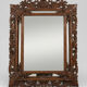 Miroir ancien chêne sculpté - Style Henri II