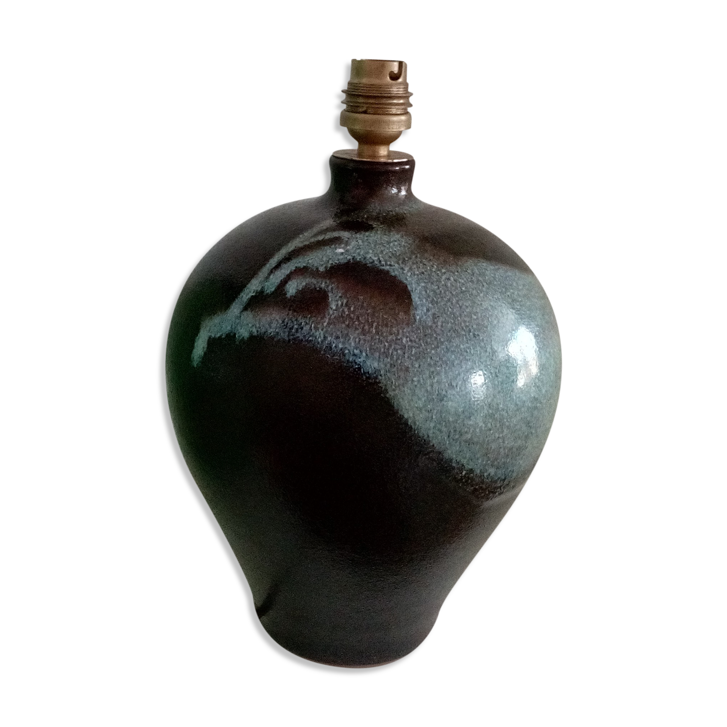 Enamelled stoneware lamp foot