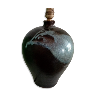 Enamelled stoneware lamp foot