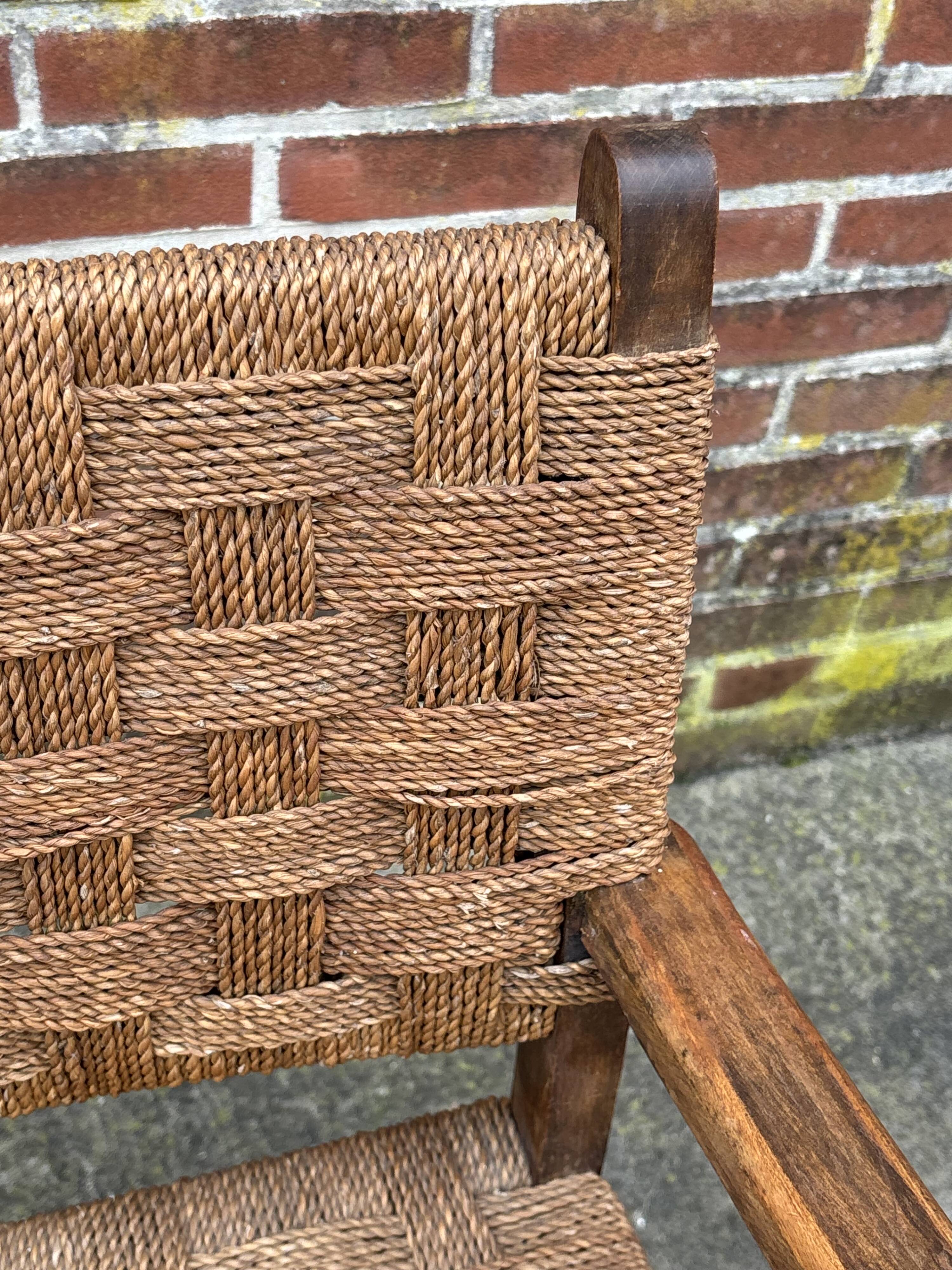 Bauhaus rope chair easy chair Erich Dieckmann style