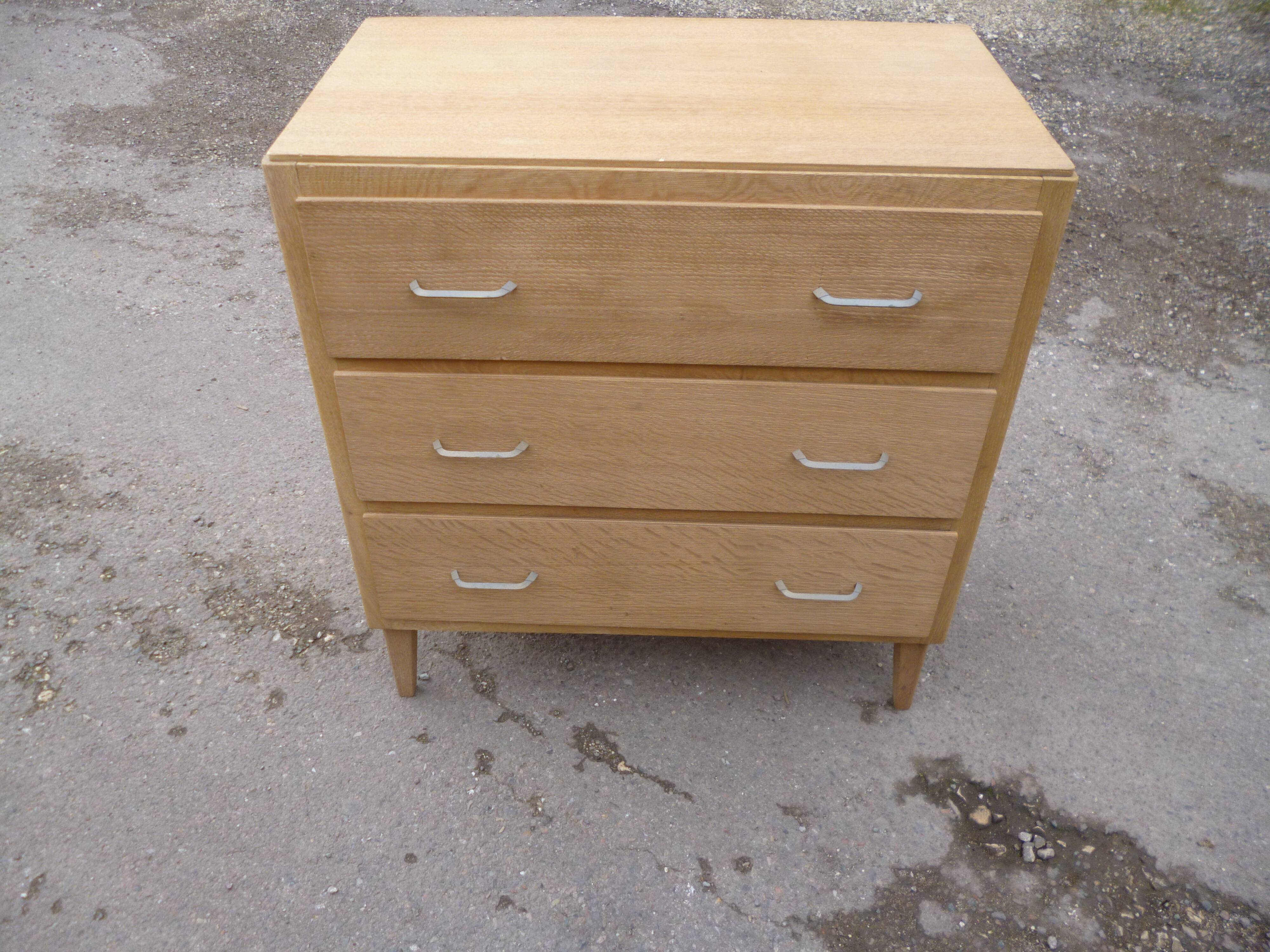 60 year oak chest of drawers