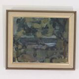 Swedish Oil on Canvas – "Obscured by Trees" by Alvar Jansson