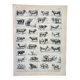 Old engraving 1898, Ox, cow, bull, calf • Lithograph, Original plate