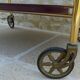 Vintage 50s Textane brand rolling and folding trolley