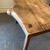 Brutalist oak coffee table