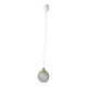 Small speckled frosted glass ball pendant – 1970s