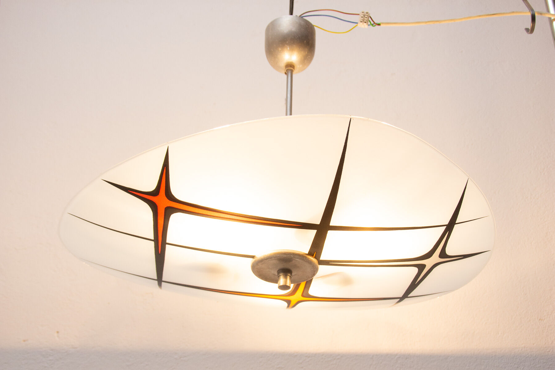Mid century space age pendant, 1960´s, Czechoslovakia