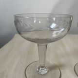 Old champagne glasses