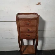 Louis XV style bedside table in marquetry