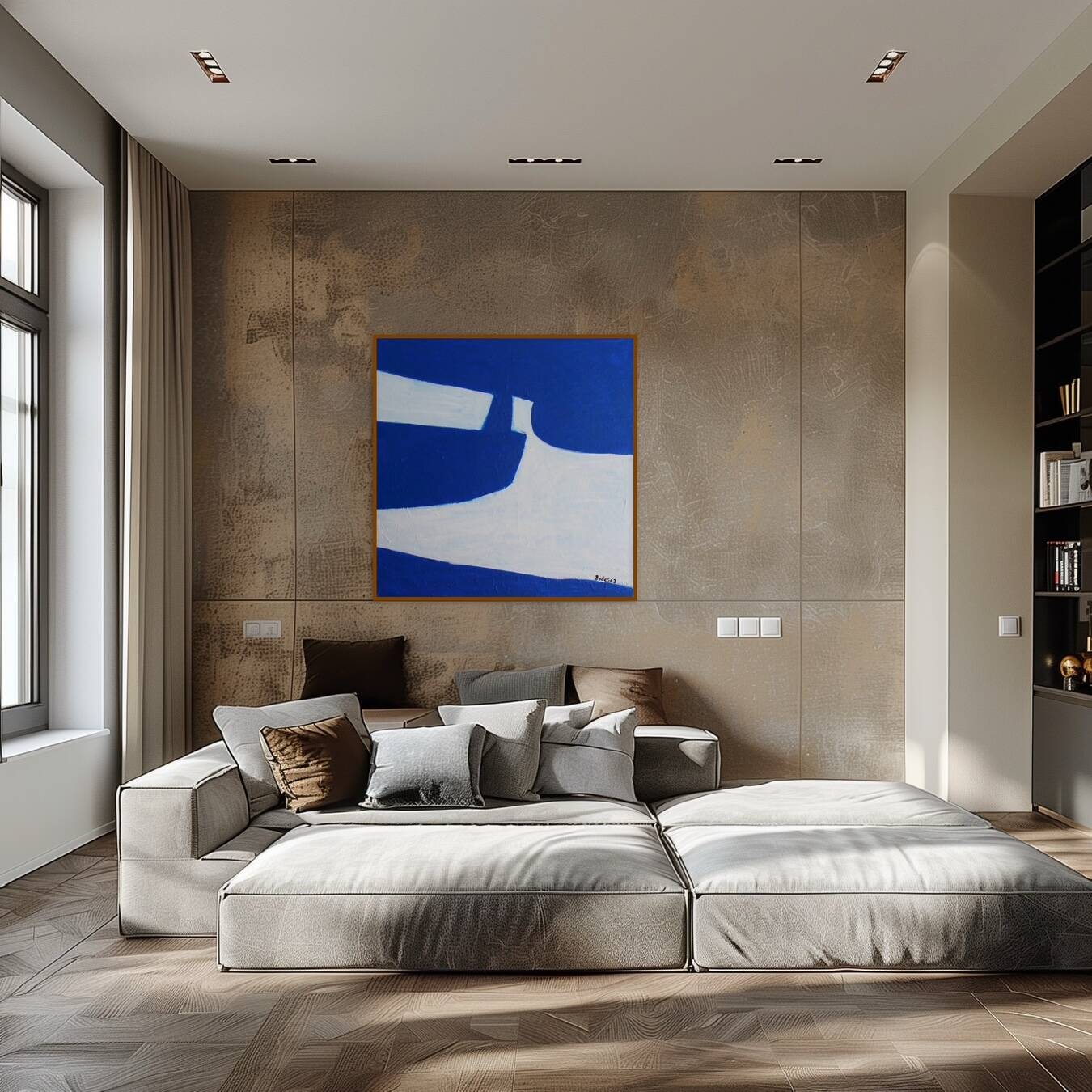 Contemporary art on canvas 80x80cm