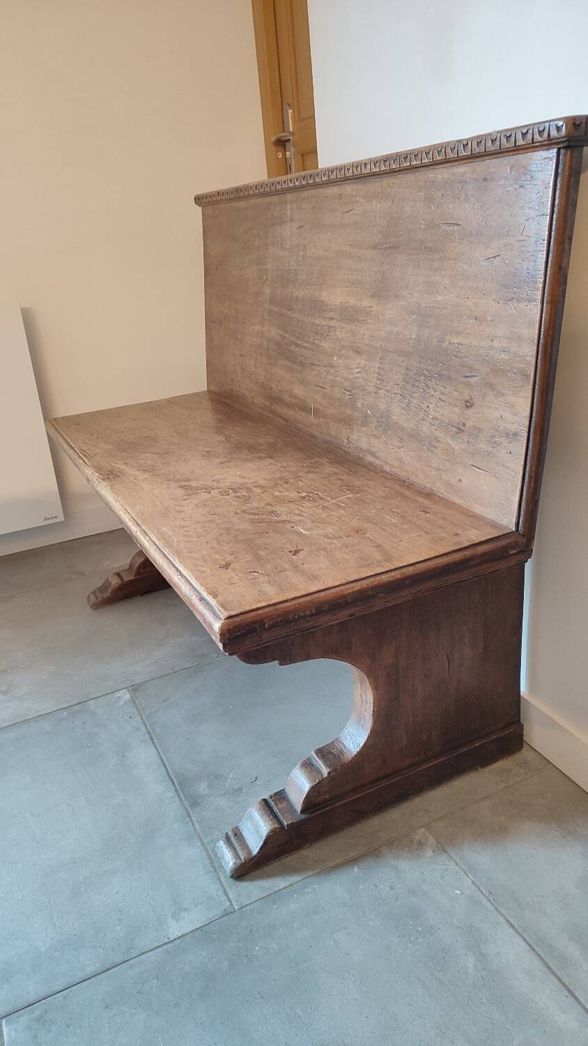 Antique solid wood bench