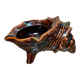 Shell-shaped catchall in Vallauris style.