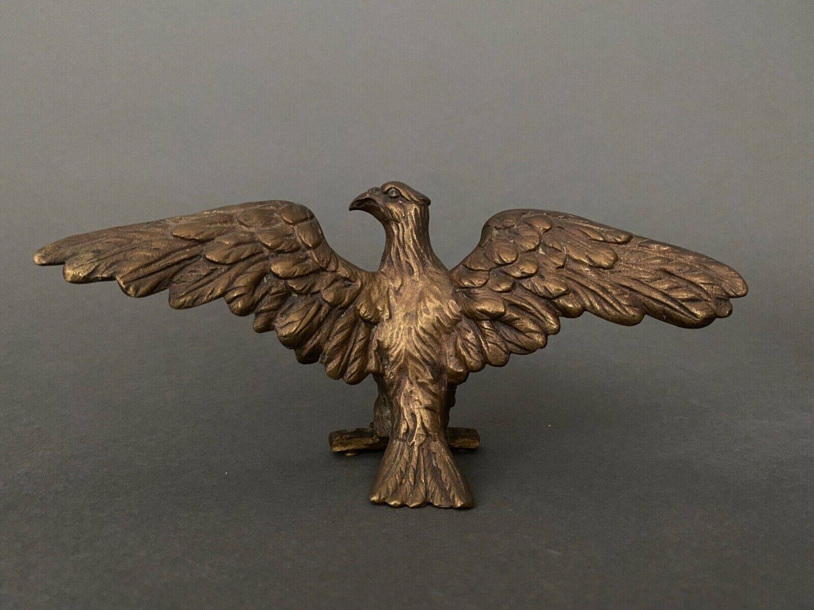 Three bronze eagles Napoleon III 19th century golden patina