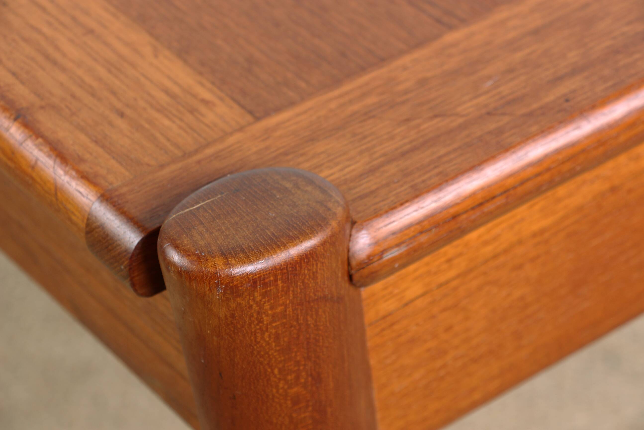 Danish square teak coffee table with reversible top 1960.