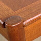 Danish square teak coffee table with reversible top 1960.