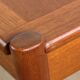 Danish square teak coffee table with reversible top 1960.