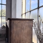 XXL industrial sideboard with glass doors