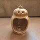 Owl stoneware tea light holder