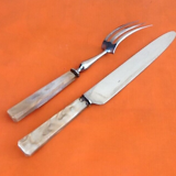 1930s Sauzedde salad and leg cutlery
