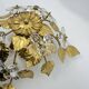 Mid-century design banci style ceiling lamp crystal flower , 1970sMid-centu