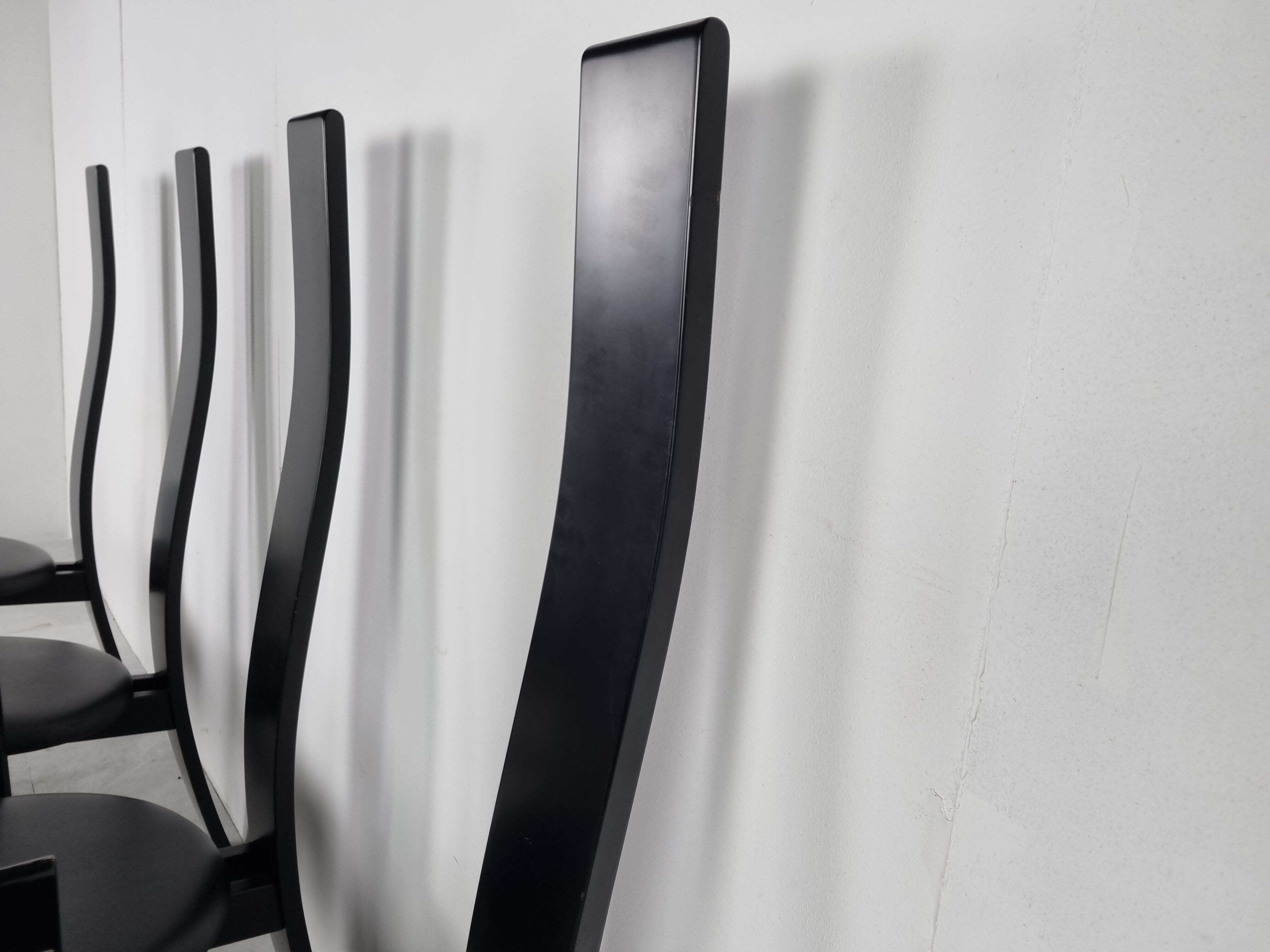 Golem chairs by Vico Magistretti, set of 8, 1970s