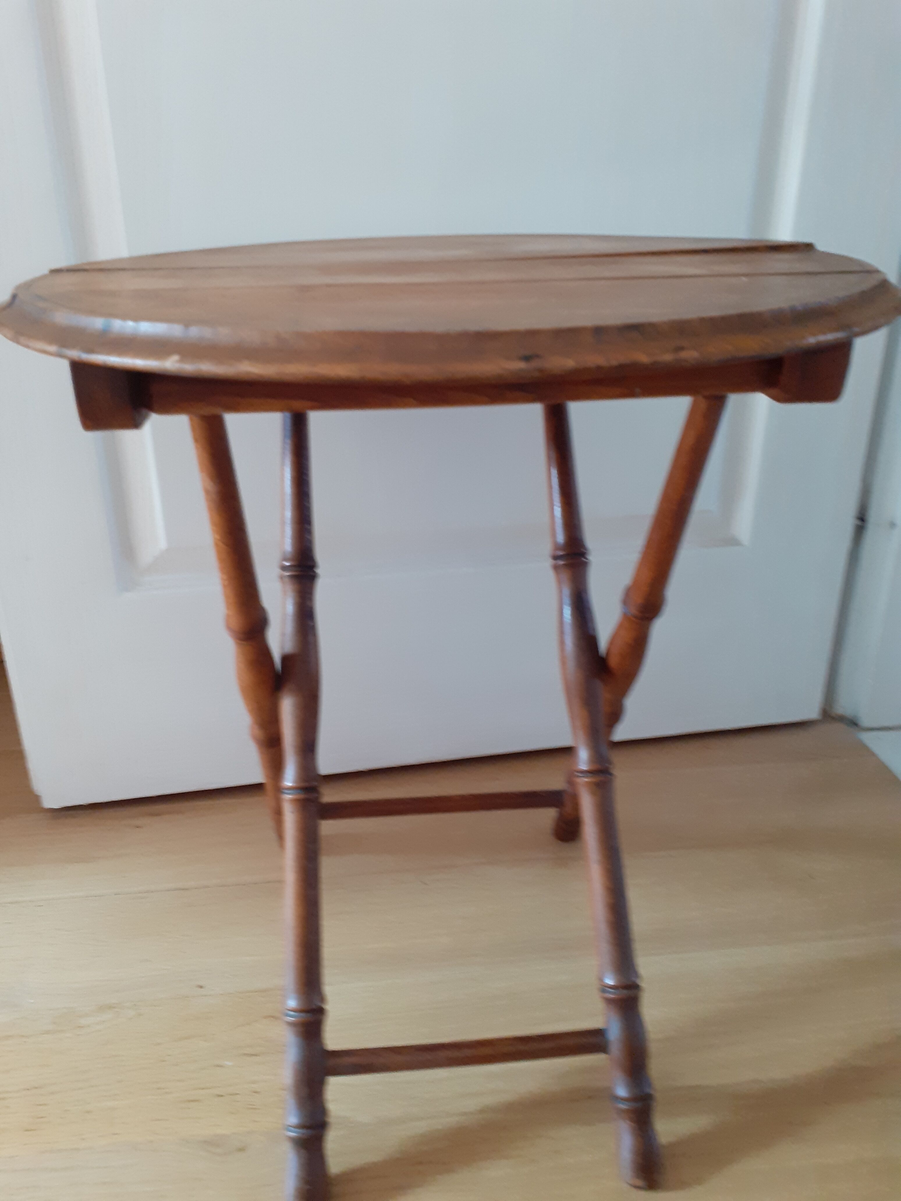 Old folding side table