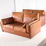 Paire de canapés cuir Roche Bobois