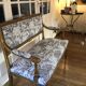 Louis XVI gilded style bench