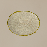 4 yellow placemats