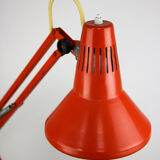Adjustable achitect table lamps in orange and green by tep, 1970