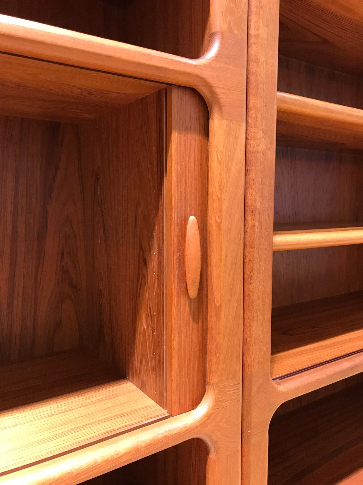 Teak wall system by Niels Bach for Dyrlund, 1970