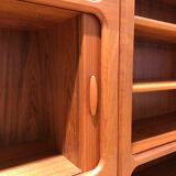 Teak wall system by Niels Bach for Dyrlund, 1970