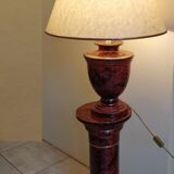 Living room lamp on column