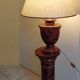 Living room lamp on column