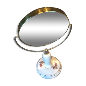 Mirror swivelling with porcelain foot