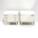 Set of two vintage white bedside tables made in the 70s
