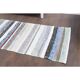 Vintage Turkish Hand-Knotted Wool Cotton White Kilim Runner Rug 60x196