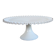 Ancien présentoir en verre opale blanc dentelé