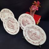 Set of 4 YR advertising talking plates