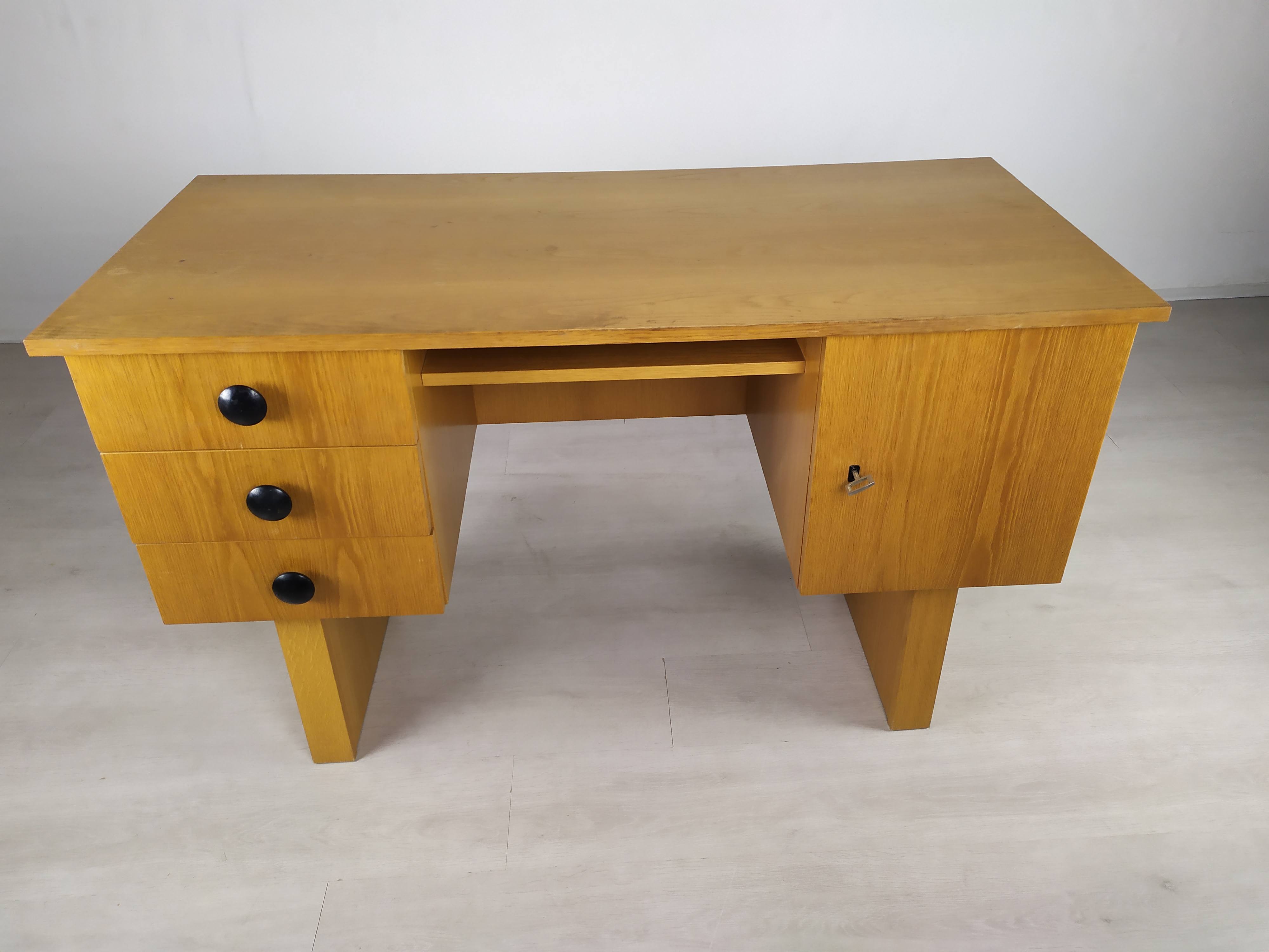 Bureau chêne vintage