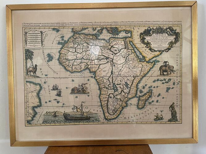 Cadre ancien carte Afrique