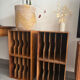 Set of 4 vintage wooden vinyl boxes