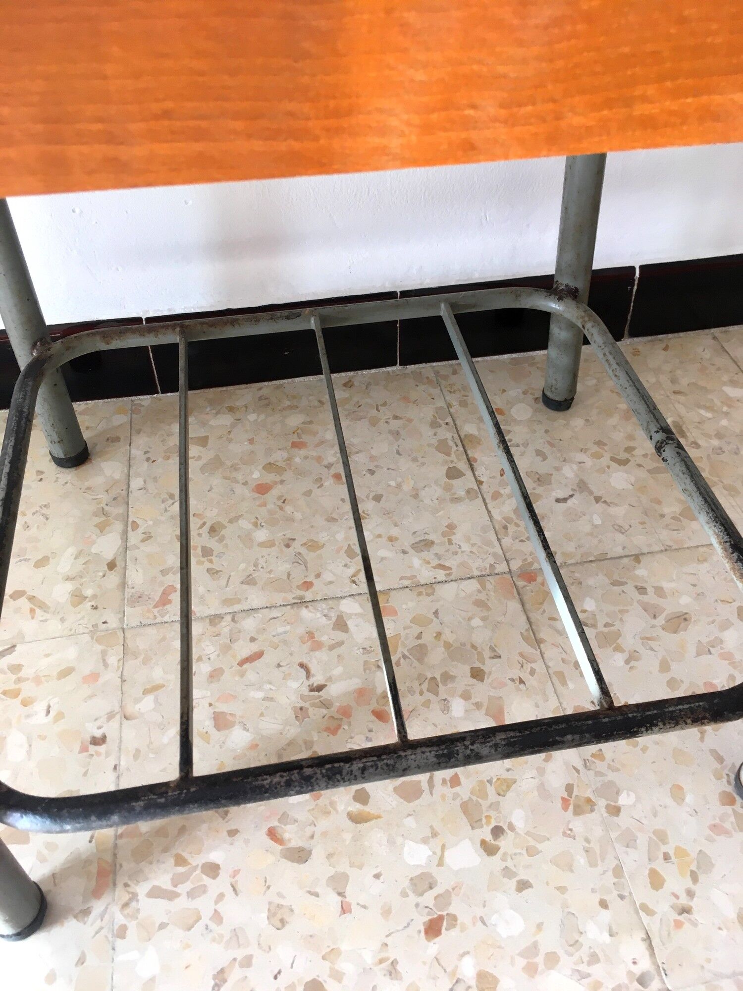 Vintage 1950s boarding school bedside