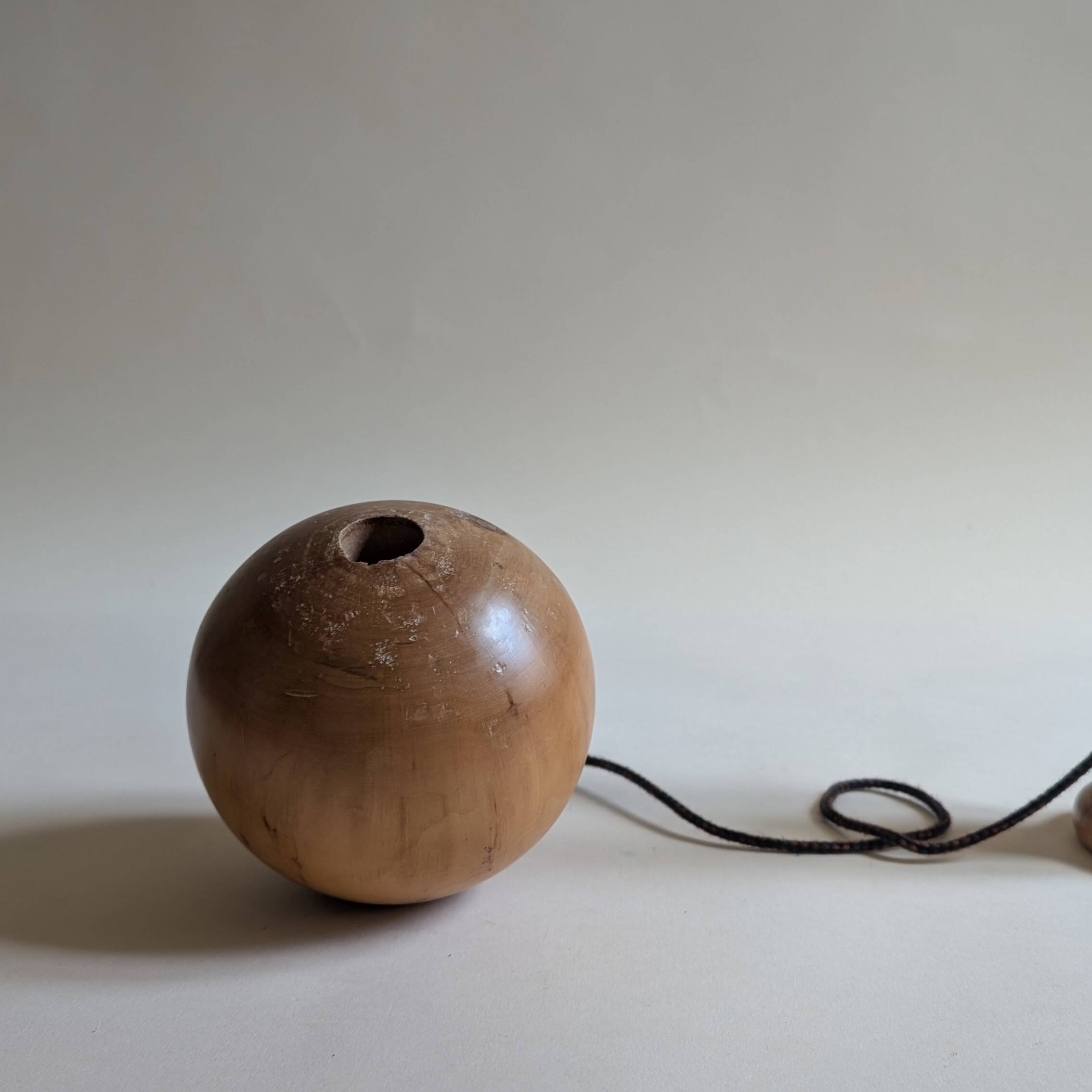 Large wooden cup and ball game