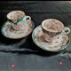 4 cups and under cups of the 19th century earthenware factory of sarreguemines